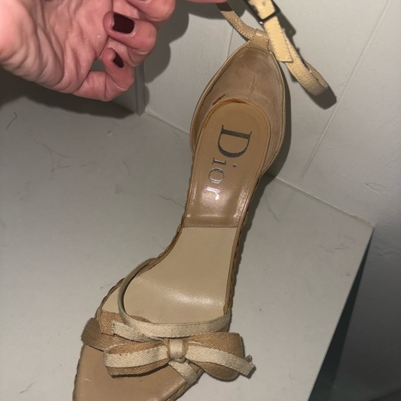 Vintage Dior Espadrille Wedge Sandals - Picture 10 of 12